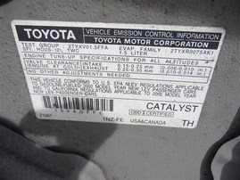 2002 TOYOTA ECHO 4DOOR SILVER 1.6 AT Z20005